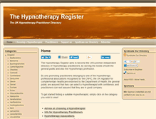Tablet Screenshot of hypnotherapyregister.com
